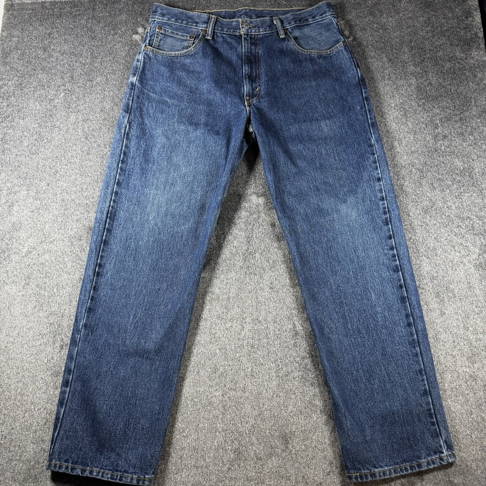 Levi's 550 Men's Jeans Size 36x32 Blue Relaxed Fit Light Faded EUC